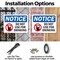 Signmission Do Not Use For Drinking, 10 in W x Rectangle, Plastic OS-2PACK-NS-P-710-L-11402 - alternate 7